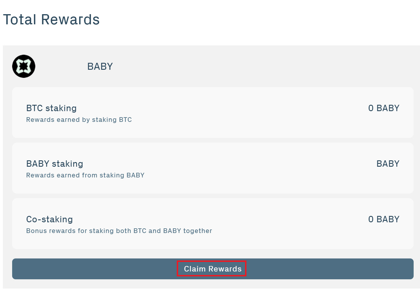 BABY Staking via Web Step 8.2