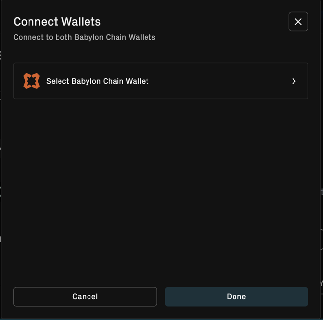 BABY Staking via Web Step 2.3