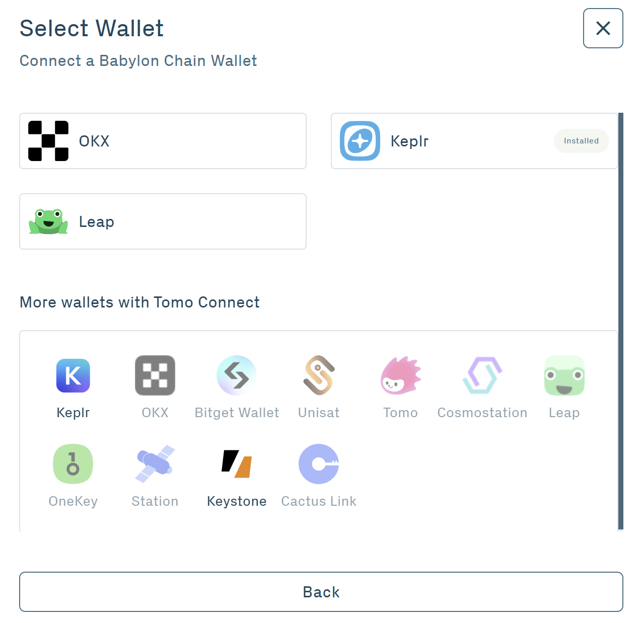 BABY Staking via Web Step 2.4