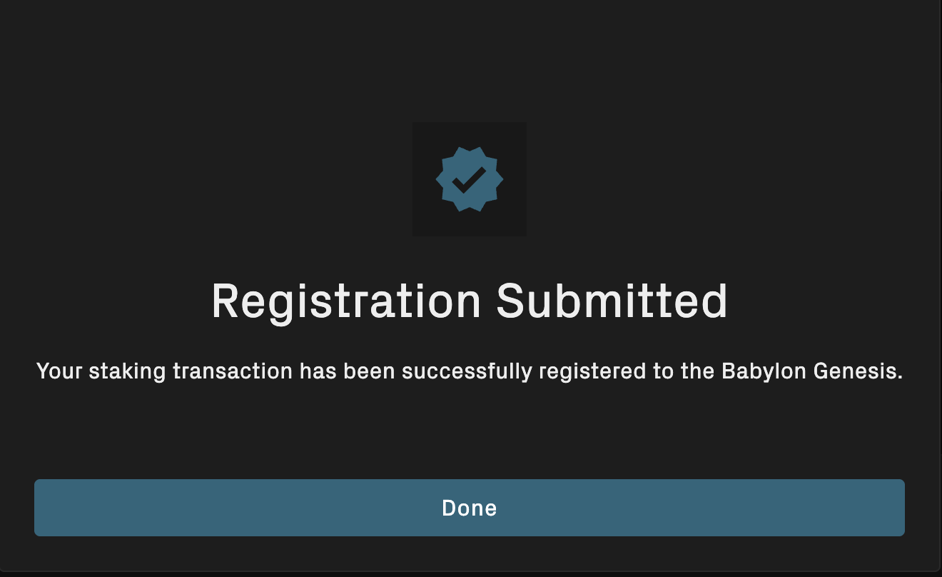 Babylon Staking Web App