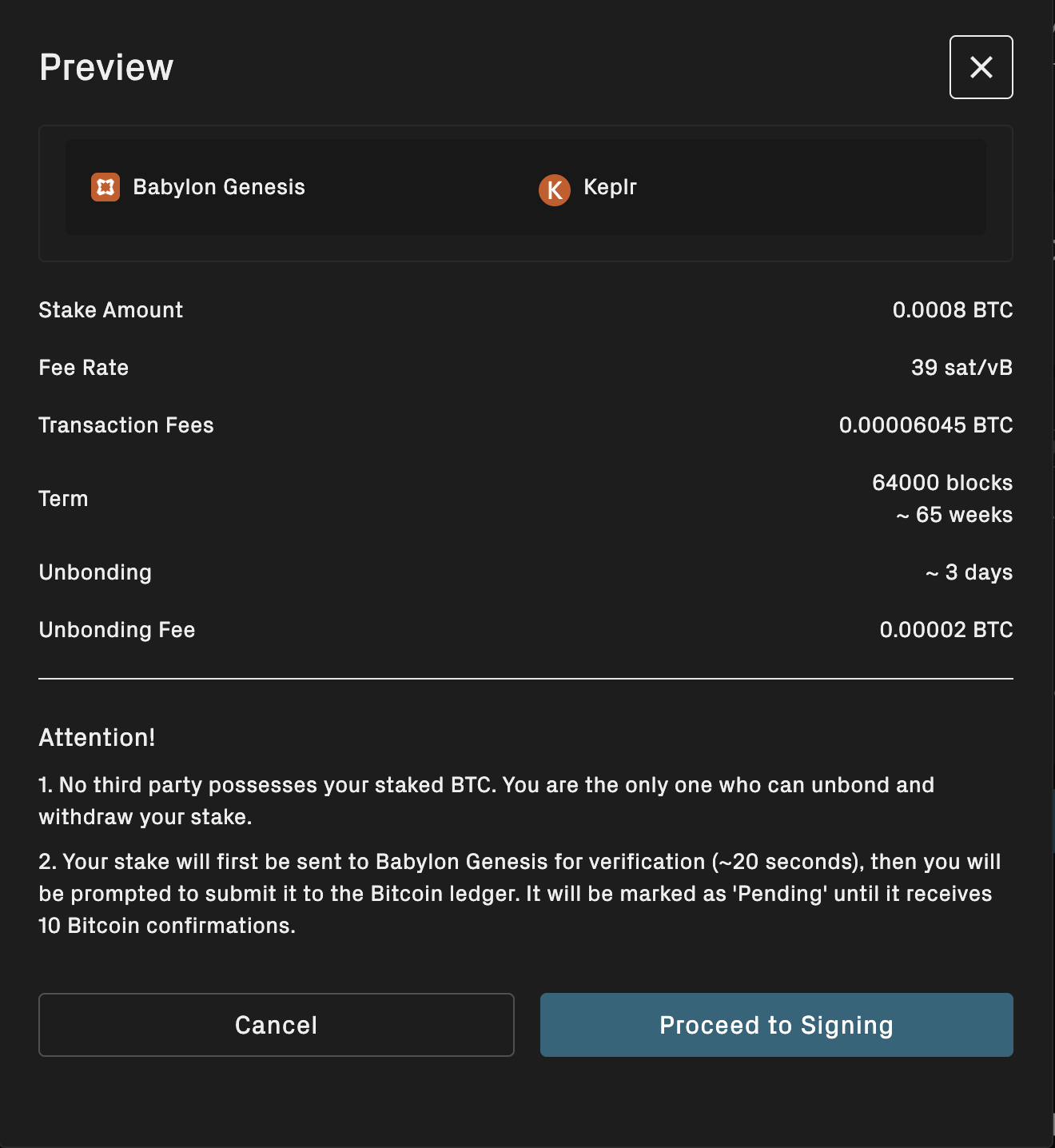 Babylon Staking Web App